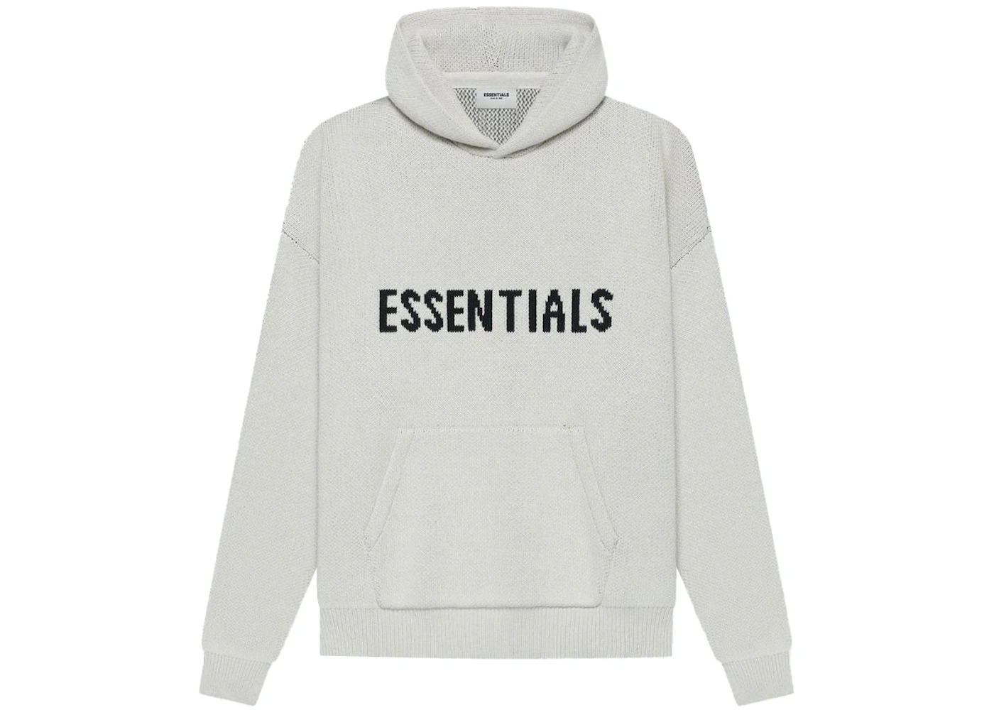 Fear of God Essentials Knit Pullover Hoodie (SS21) Light Heather ...