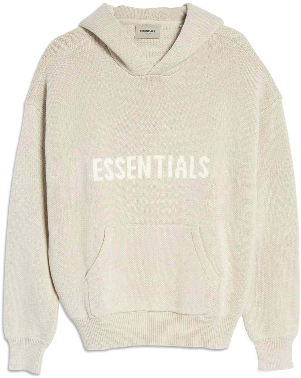 Fear of God Essentials Knit Pullover Hoodie (SS21) Stone/Oat - SS21
