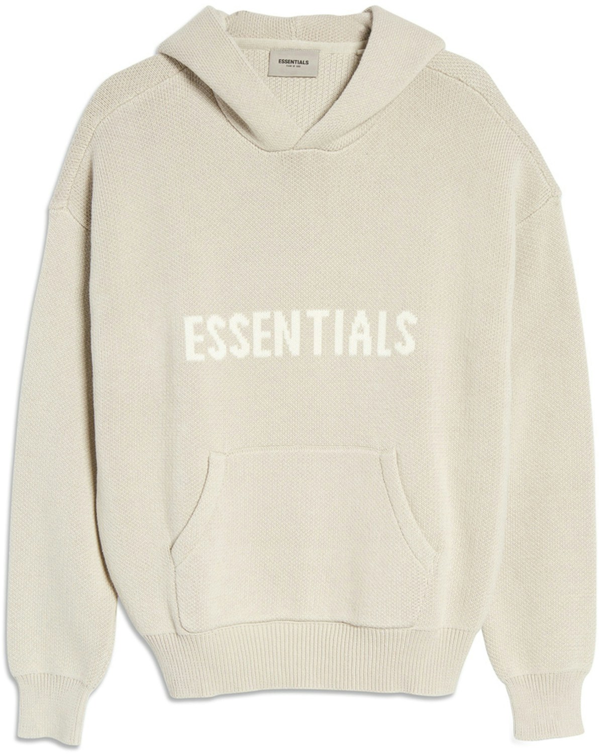 Fear of God Essentials Knit Pullover Hoodie (SS21) Stone/Oat SS21