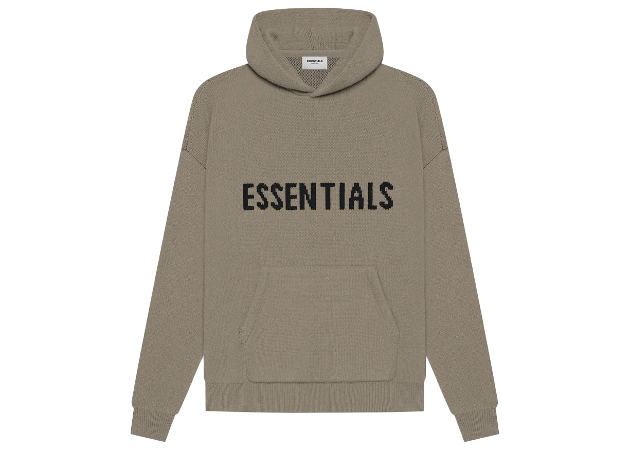Fear of God Essentials Knit Pullover Hoodie (SS21) Taupe メンズ ...
