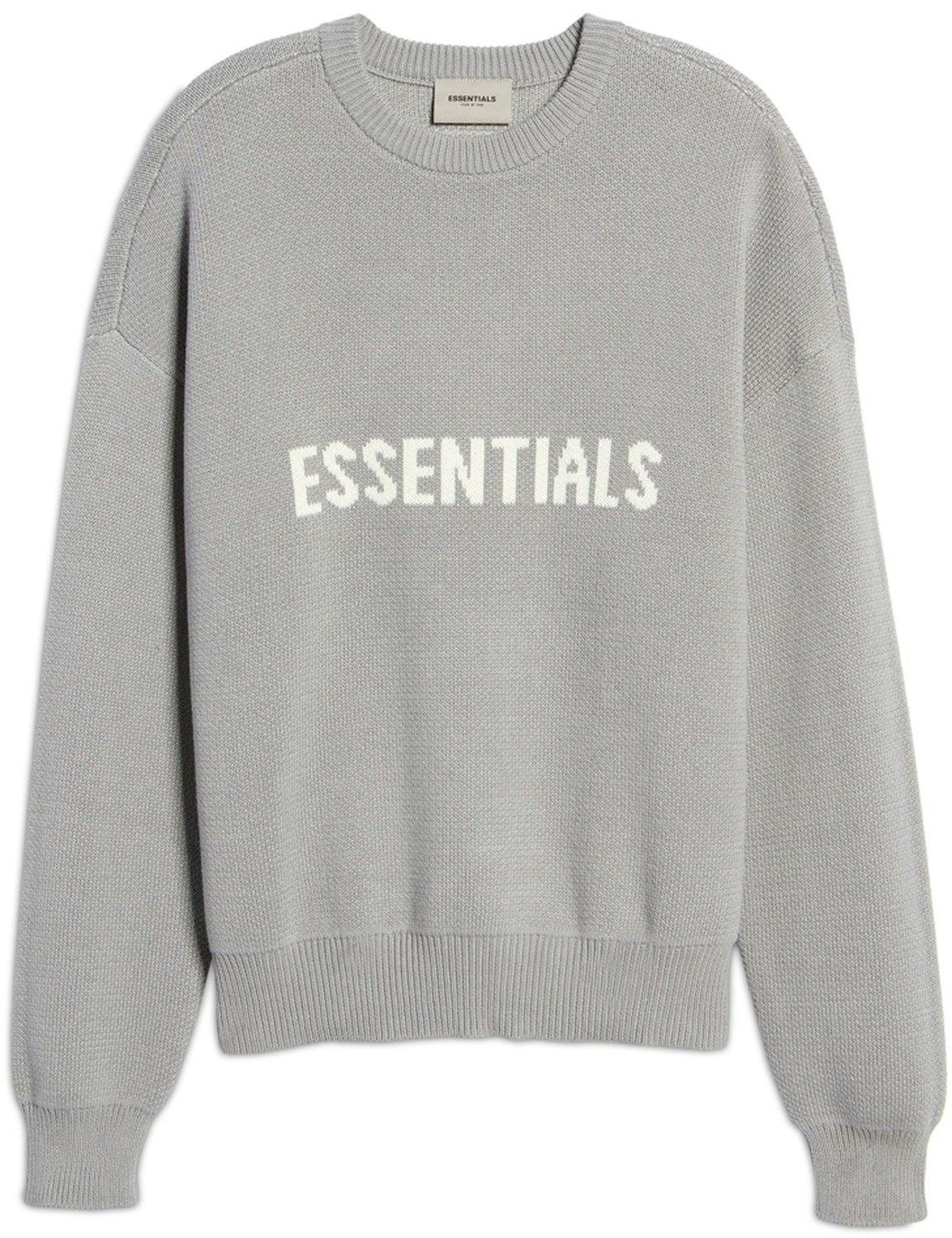 FEAR OF GOD ESSENTIALS Knit Sweater Cement/Pebble SS21