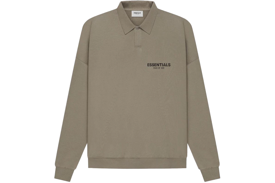 Fear of God Essentials Long Sleeve French Terry Polo Taupe
