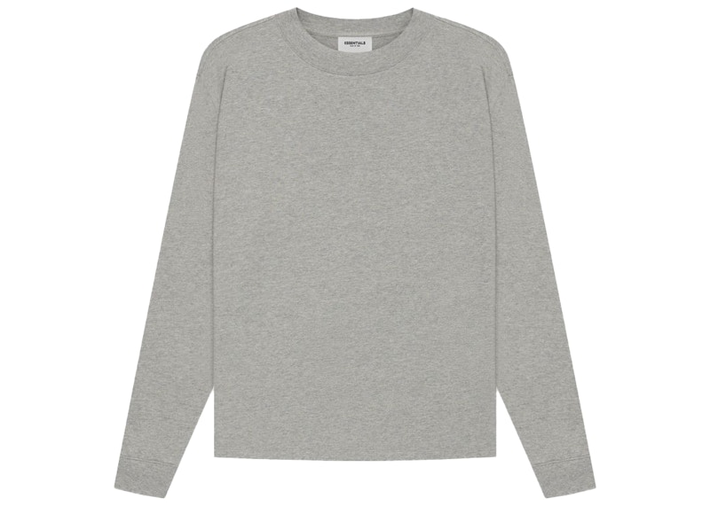 Fear of God Essentials Long Sleeve T-Shirt Dark Heather Oatmeal