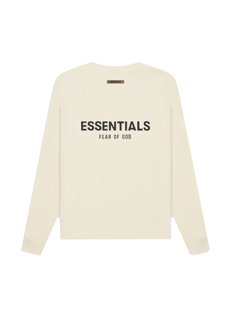 Fear of God Essentials Long Sleeve T-shirt Cream/Buttercream ...