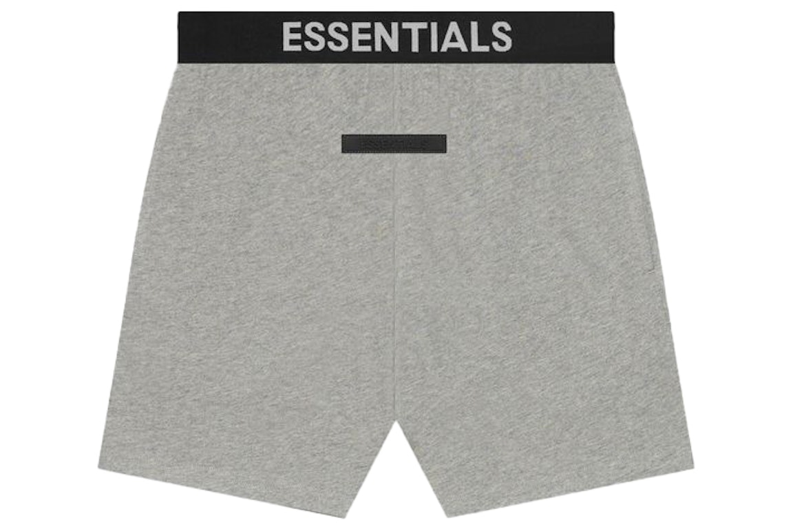 Pre-owned Fear Of God Essentials Lounge Short Dark Heather Oatmeal