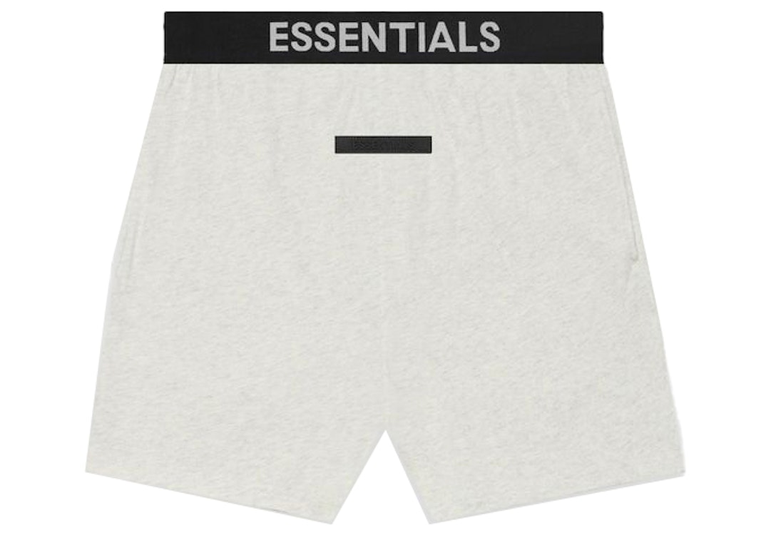 Pre-owned Fear Of God Essentials Lounge Short Light Heather Oatmeal