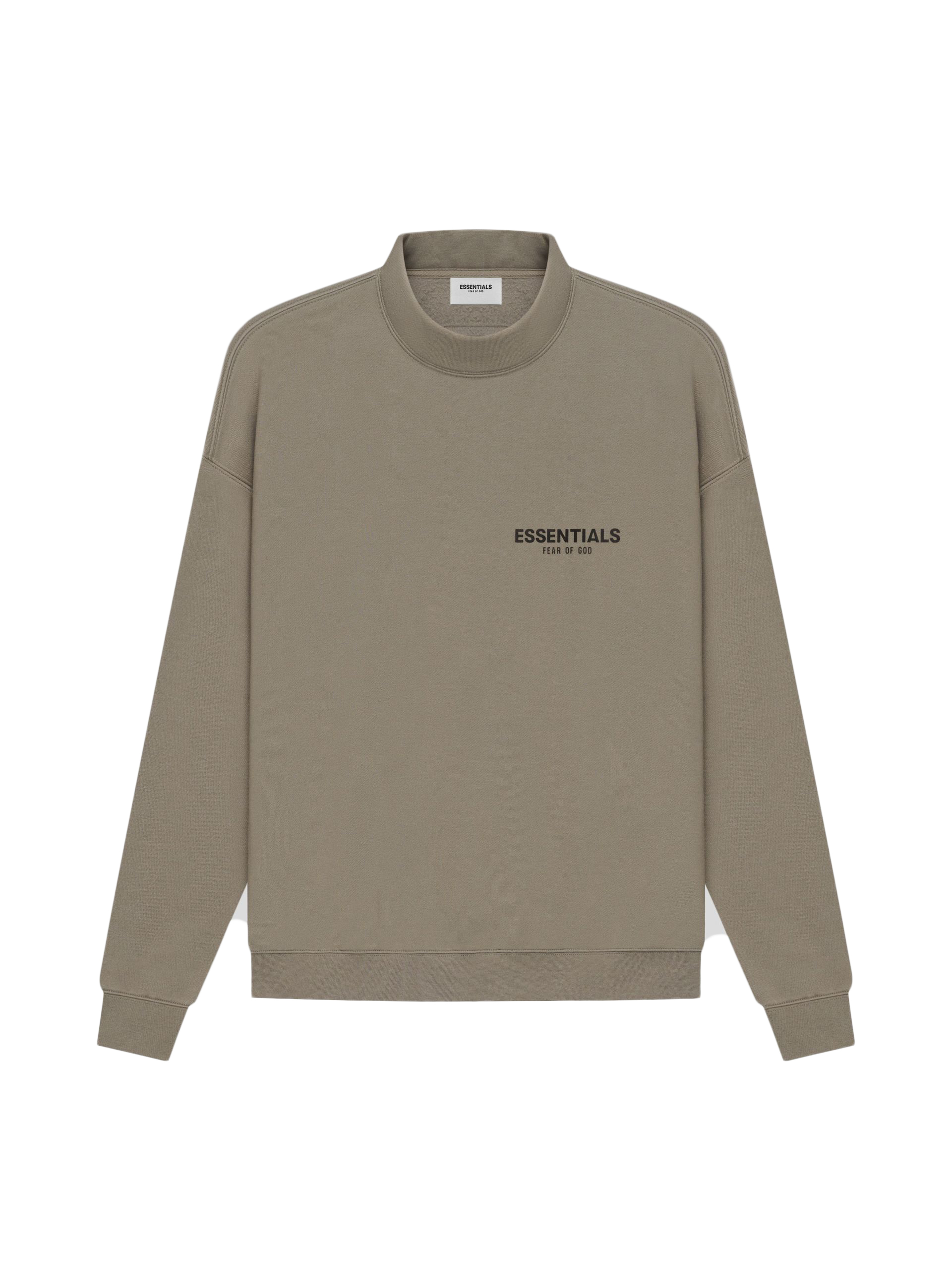 Fear of God Essentials Mock Neck Sweater Taupe - SS21 - US