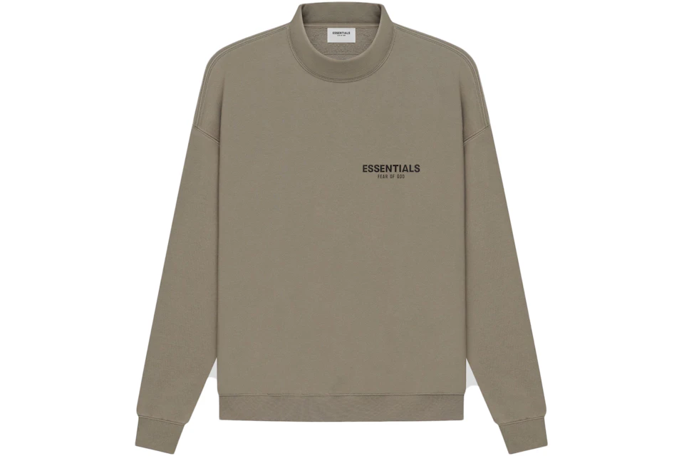 Fear of God Essentials Mock Neck Sweater Taupe