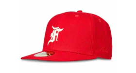 Fear of God Essentials New Era Fitted Cap (FW20) Red/White
