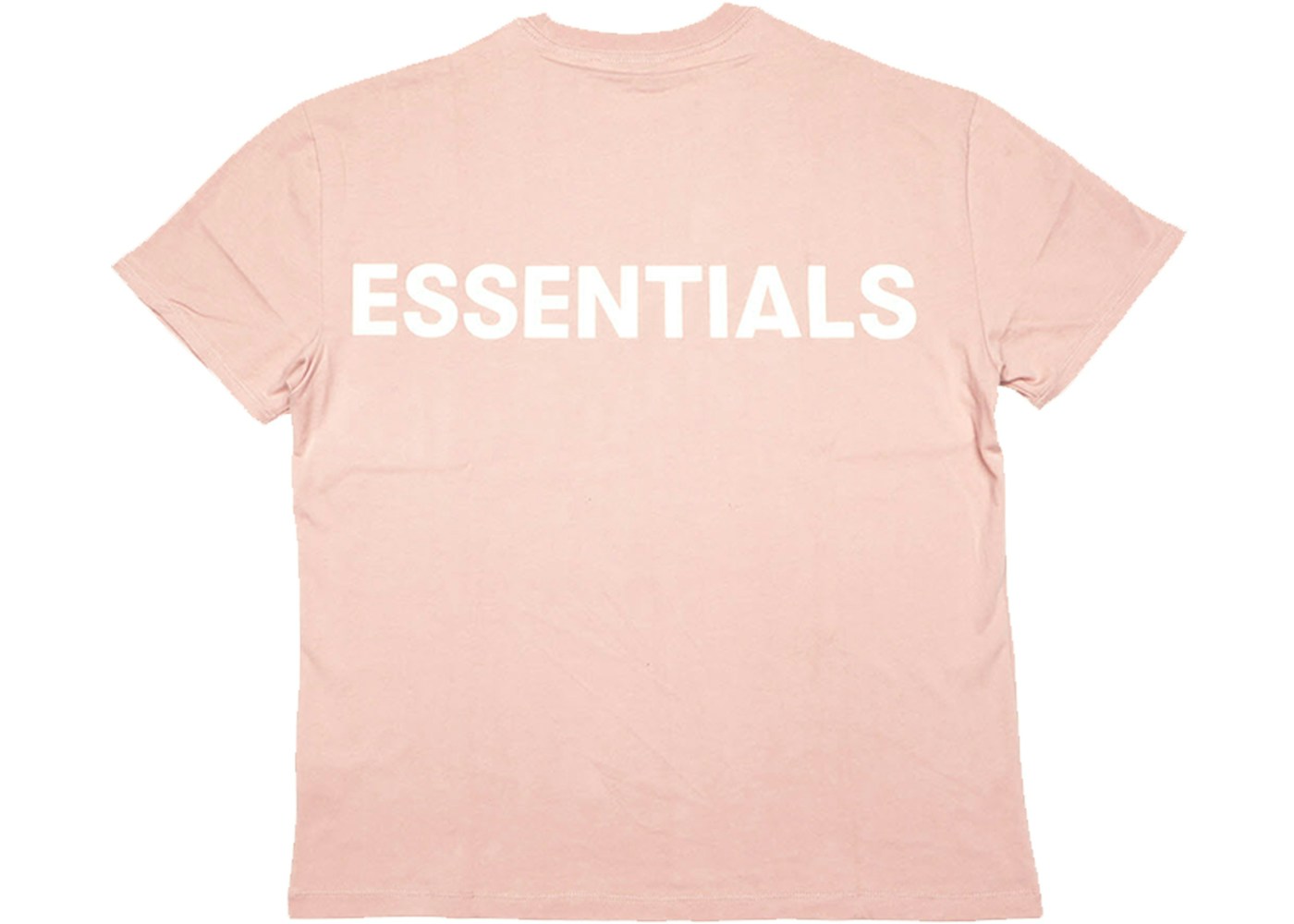 Fear Of God Essentials Pink 3m Logo Boxy T Shirt Blush Fw19