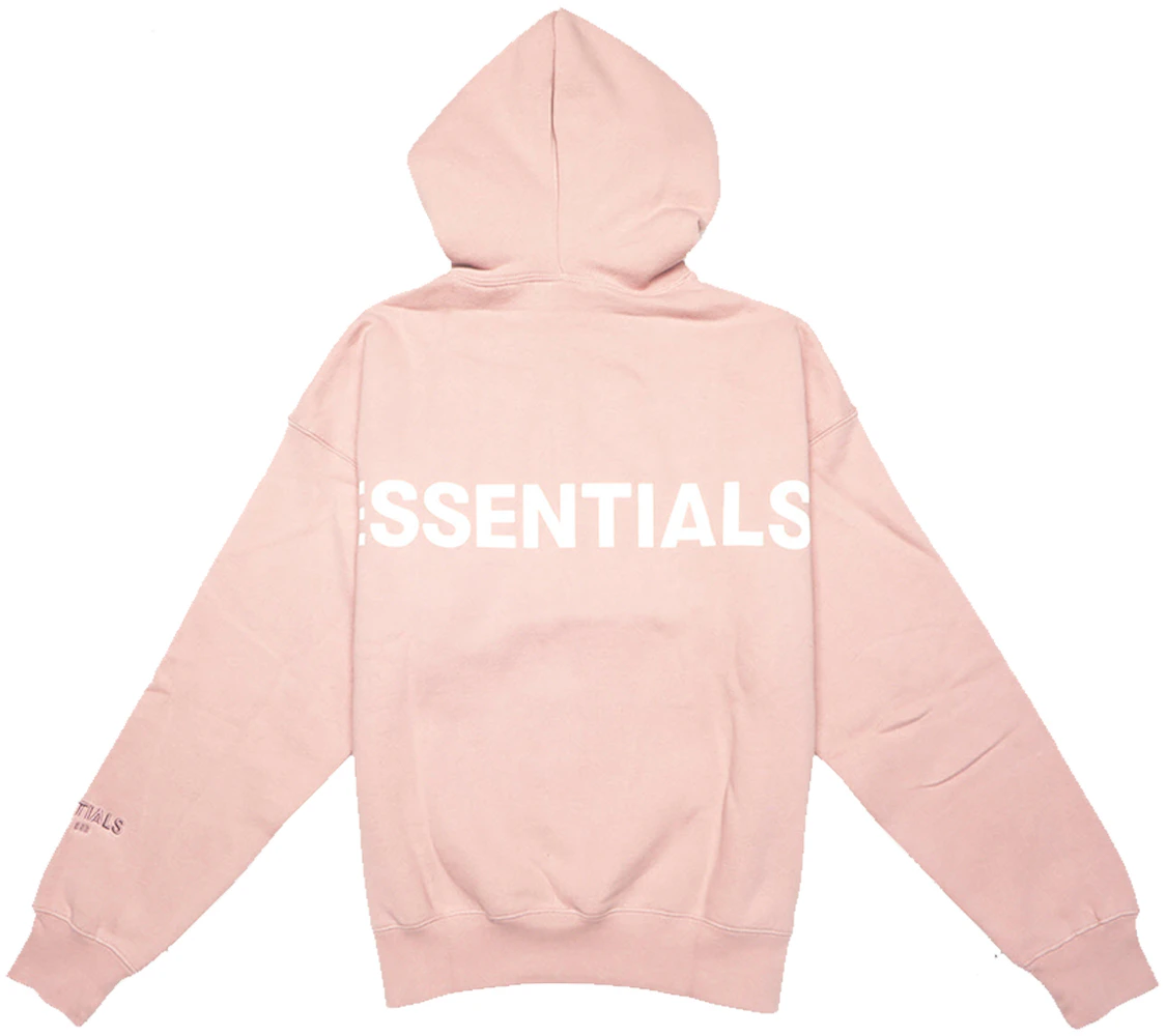 Fear of God Essentials Pink 3M Logo Pullover Hoodie Blush