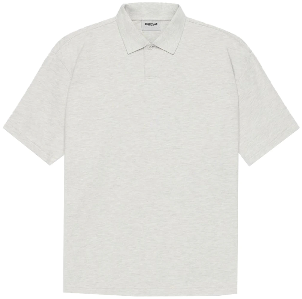 Fear of God Essentials Polo Light Heather Oatmeal Men's - SS21 - US