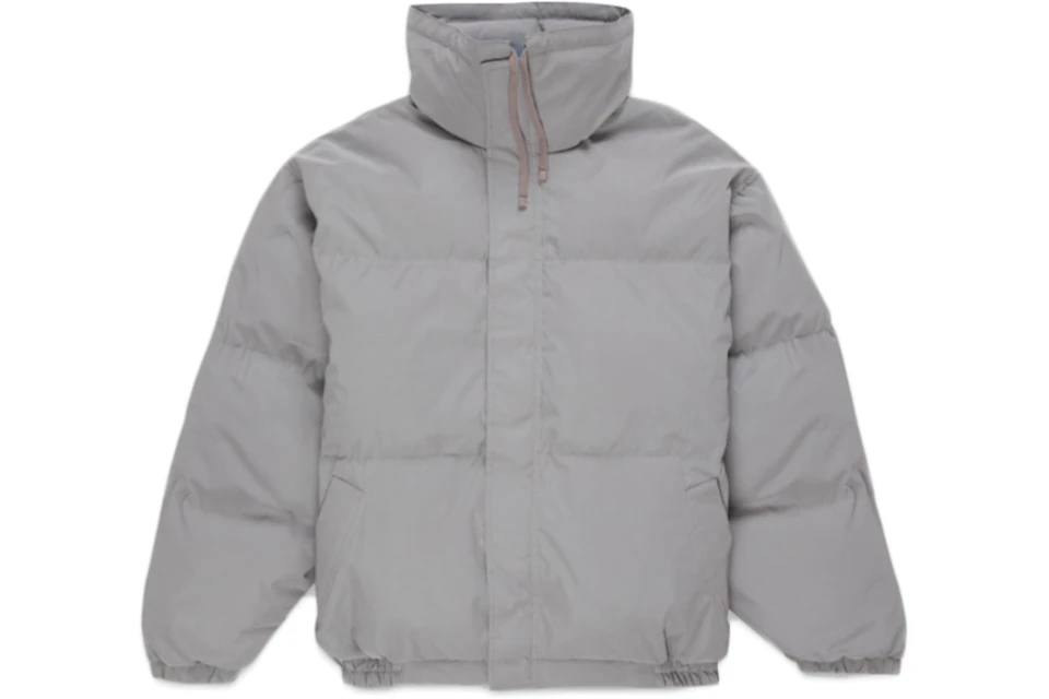 FEAR OF GOD ESSENTIALS Puffer Jacket Silver Reflective