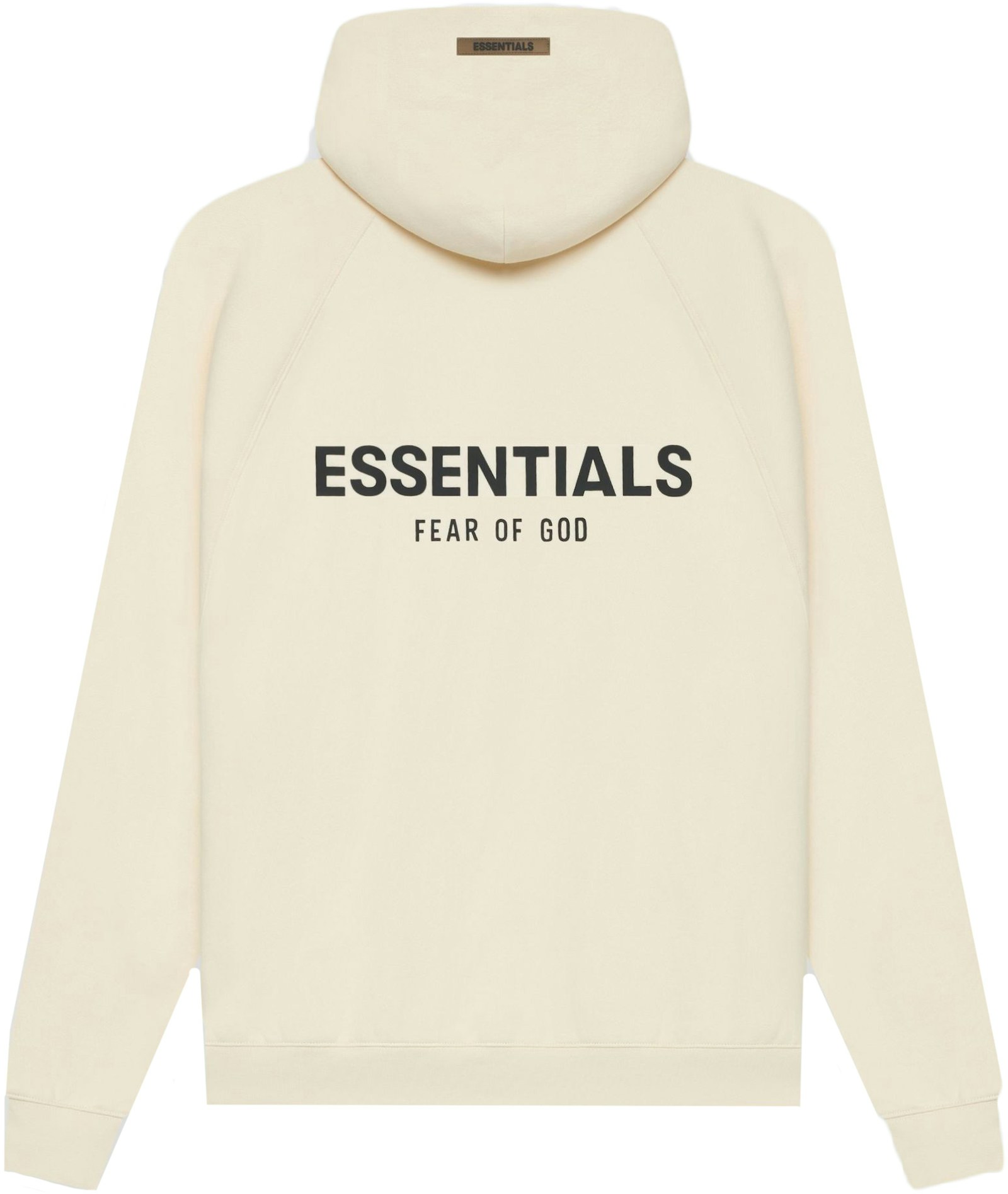 Fear of god essentials white hoodie Outlet