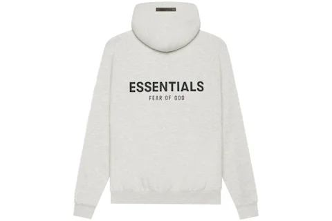Fear of God Essentials Pullover Hoodie Light Heather Oatmeal Men's ...