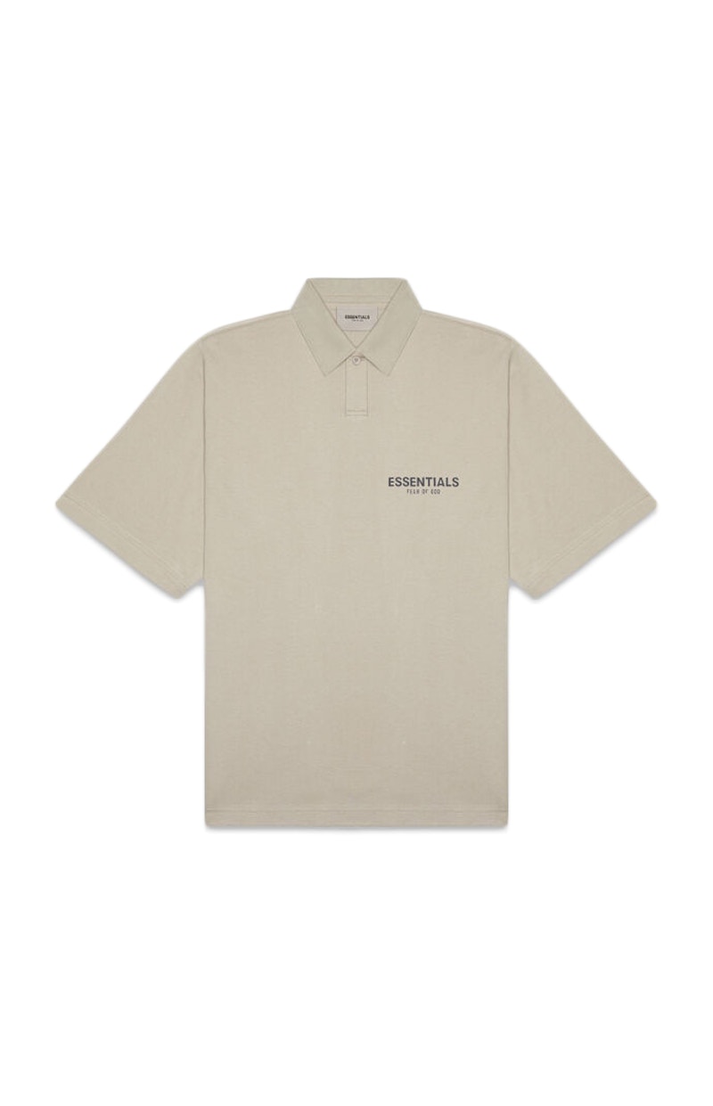 Fear of God Essentials Short Sleeve Boxy Polo Olive/Khaki Men's