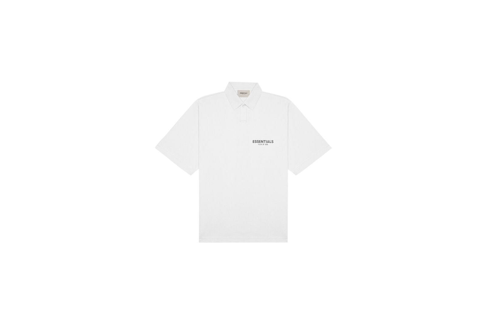 FEAR OF GOD ESSENTIALS Short Sleeve Boxy Polo White