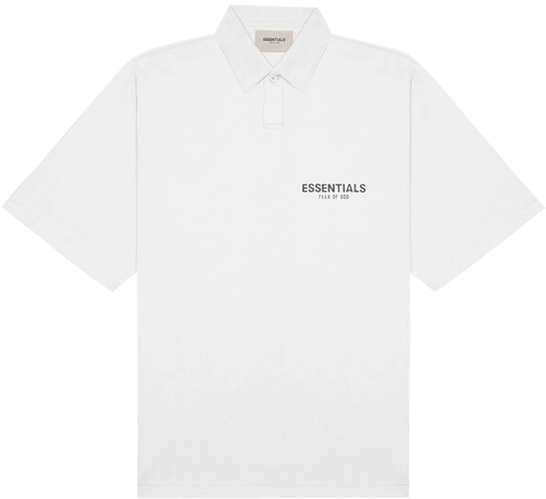 Fear of God Essentials Short Sleeve Boxy Polo White - SS20 - US