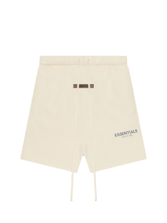 Pre-owned Fear Of God Essentials Shorts (ss21) Cream/buttercream
