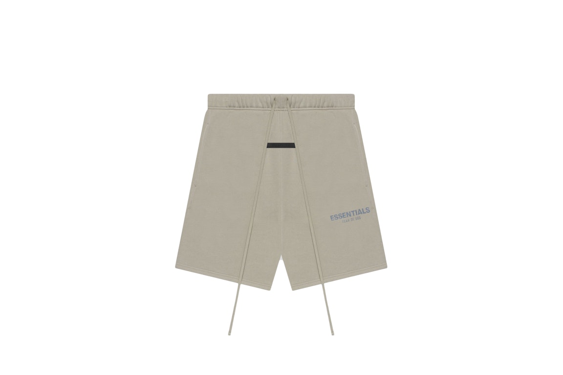 Pre-owned Fear Of God Essentials Shorts (ss21) Moss/goat