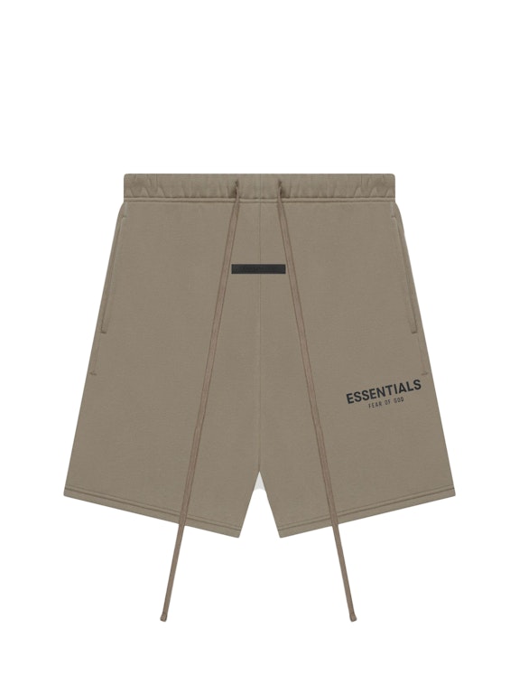 Pre-owned Fear Of God Essentials Shorts (ss21) Taupe