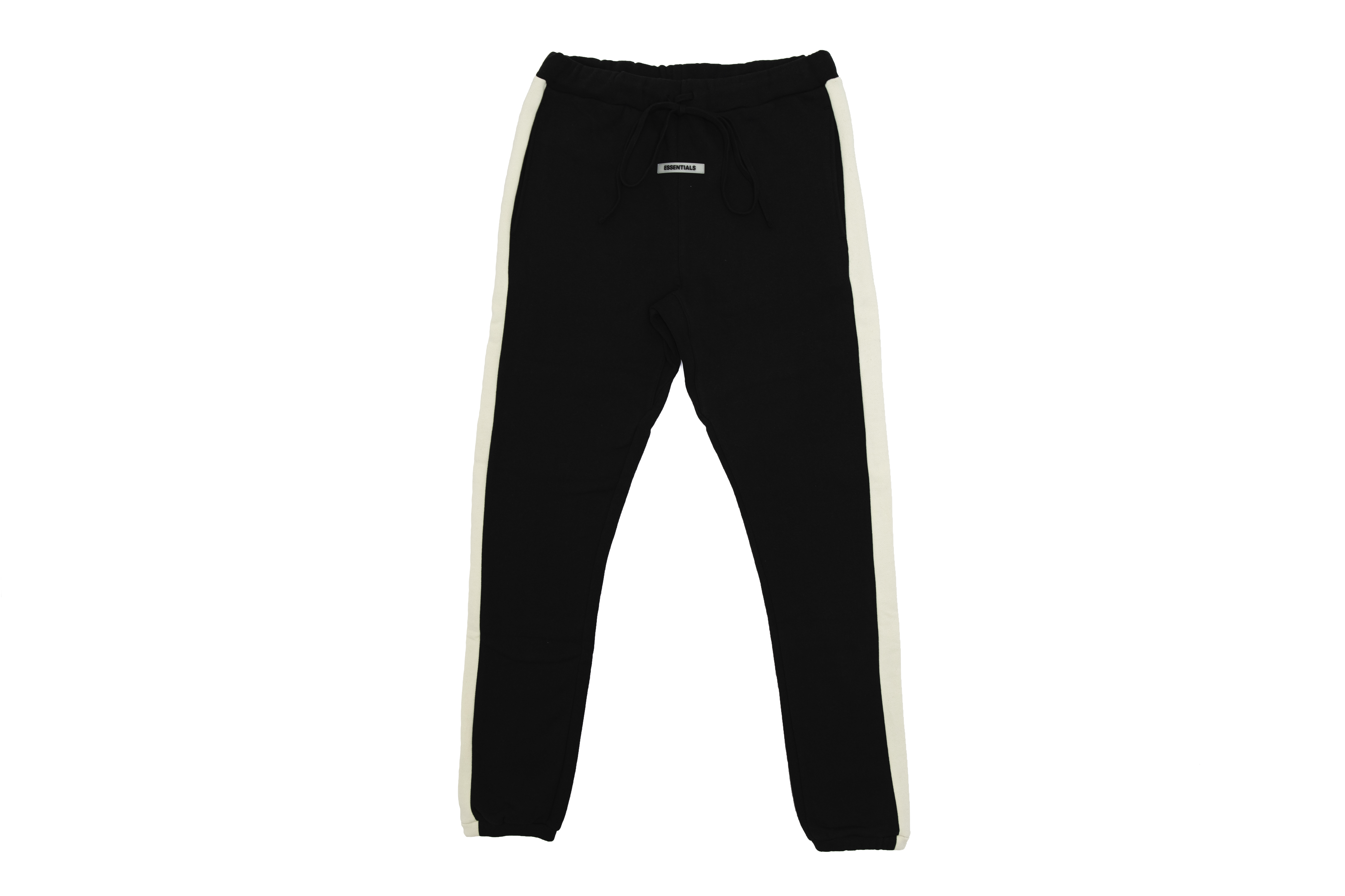 Fear of God Essentials Side Stripe Sweatpants Black - FW18 - GB