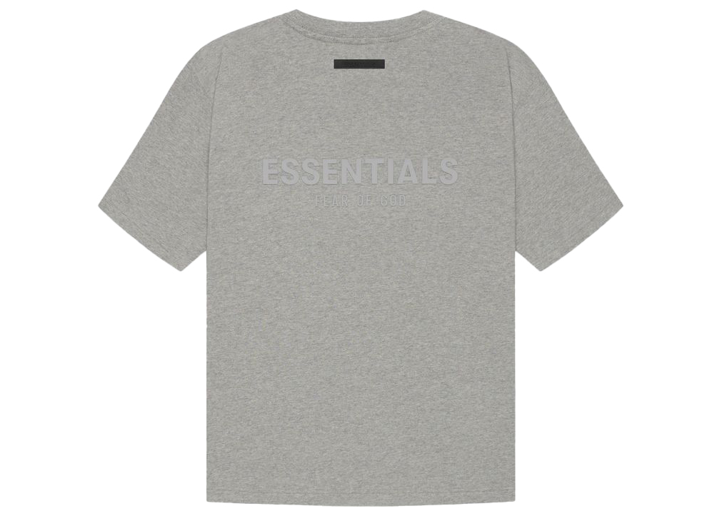 Fear of God Essentials T-shirt Dark Heather Oatmeal Men's - SS21 - US