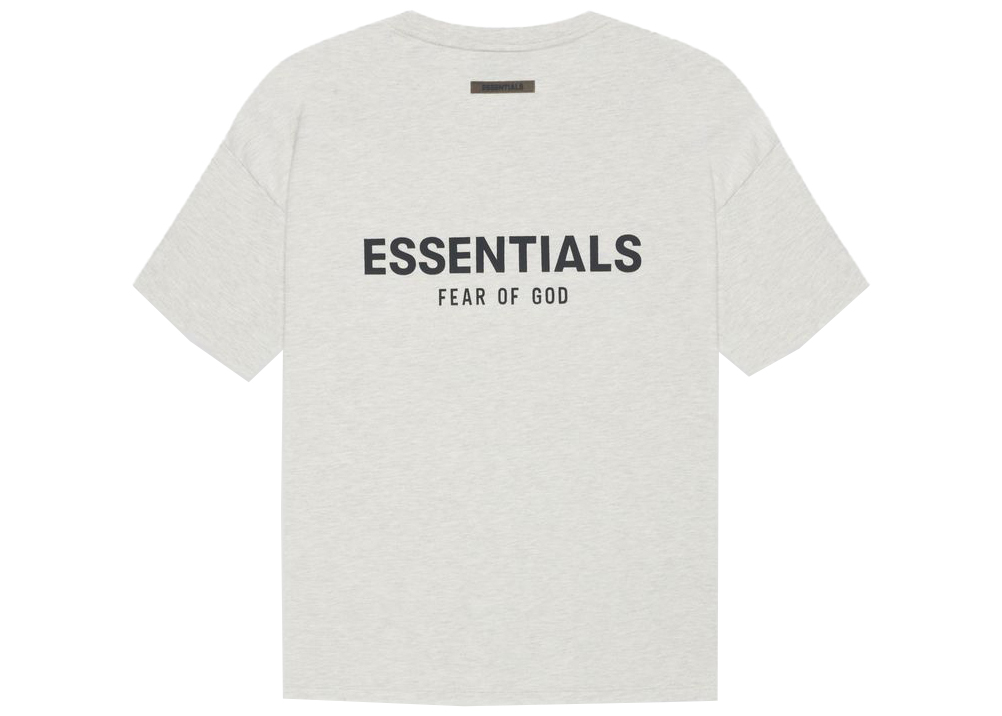 Fear of God Essentials T-shirt Light Heather Oatmeal Men's - SS21 - US