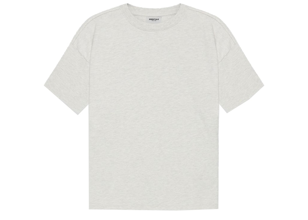 Pre-owned Fear Of God Essentials T-shirt Light Heather Oatmeal