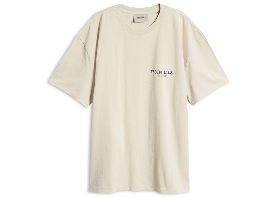 Pre-owned Fear Of God Essentials T-shirt Stone/oat