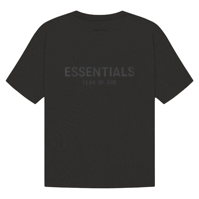 Pre-owned Fear Of God Essentials T-shirt Black/stretch Limo