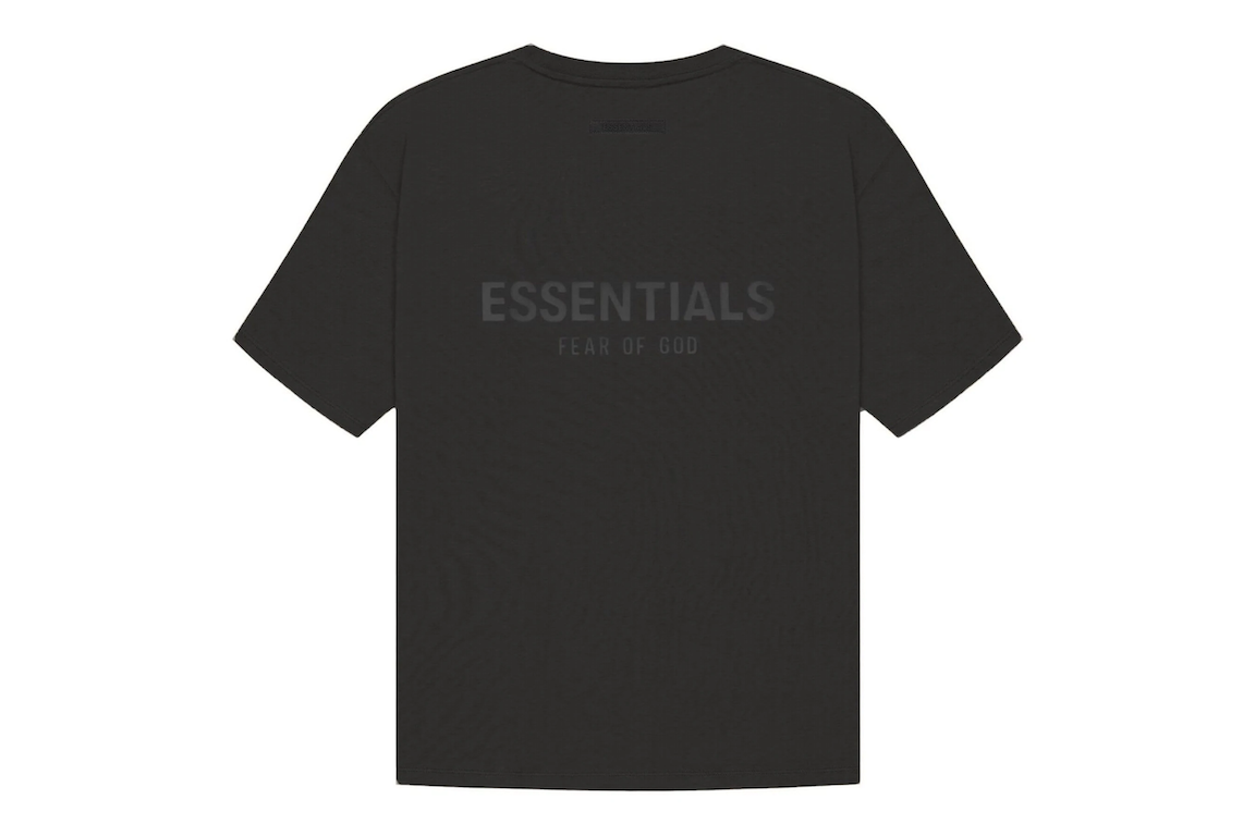 Pre-owned Fear Of God Essentials T-shirt Black/stretch Limo