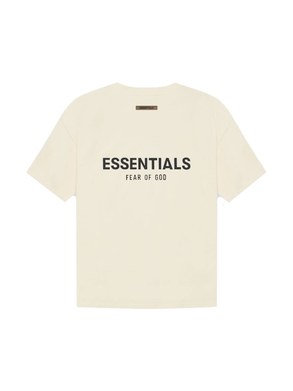 Pre-owned Fear Of God Essentials T-shirt Cream/buttercream