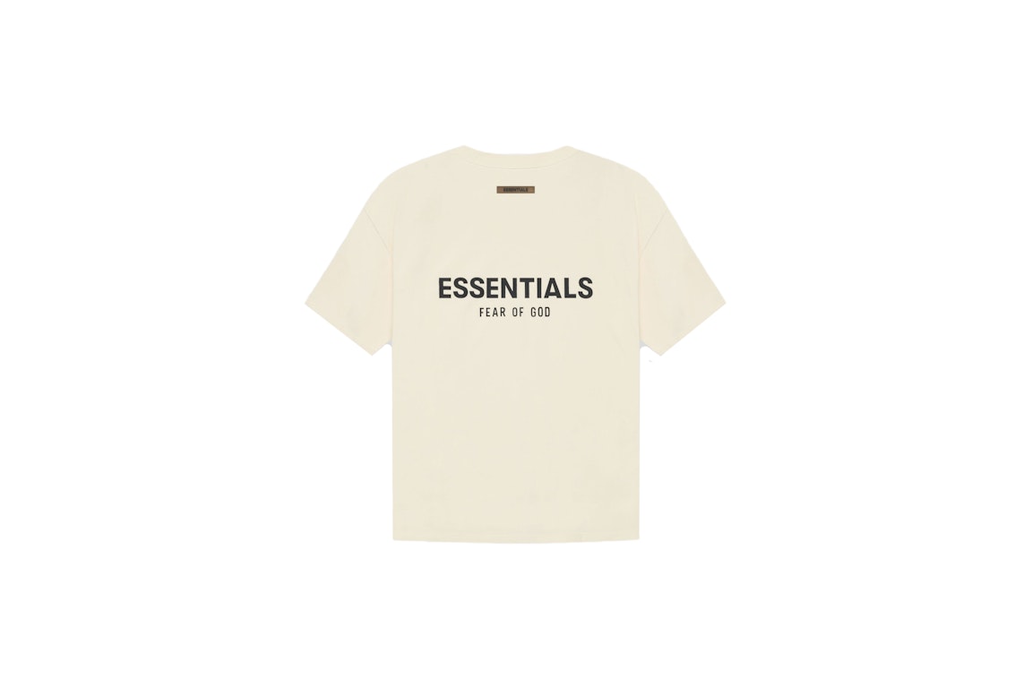 Pre-owned Fear Of God Essentials T-shirt Cream/buttercream