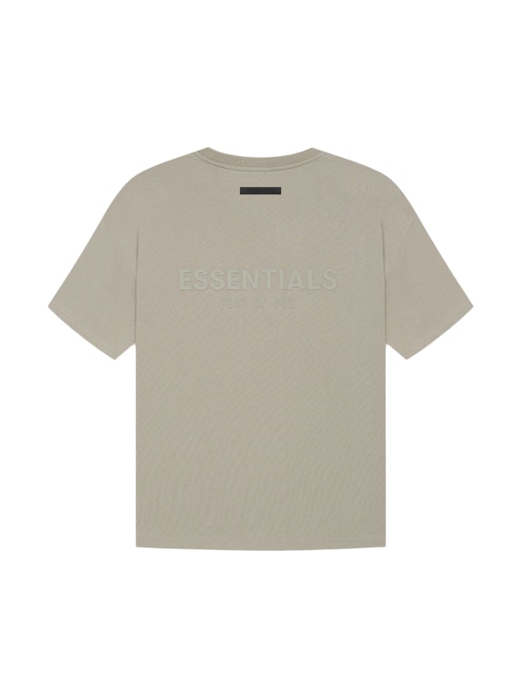 Pre-owned Fear Of God Essentials T-shirt Moss/goat