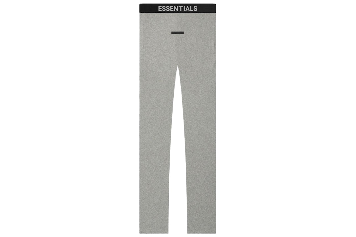 Pre-owned Fear Of God Essentials Thermal Pant Dark Heather Oatmeal