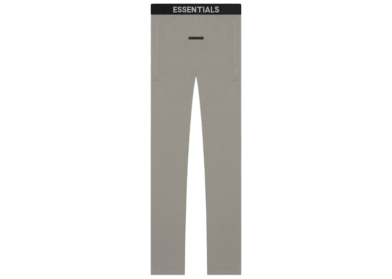 Pre-owned Fear Of God Men's Essentials Thermal Pant In Grey Flannel