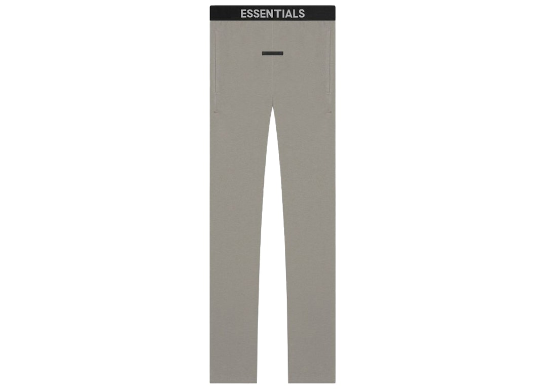 Pre-owned Fear Of God Essentials Thermal Pant Grey Flannel