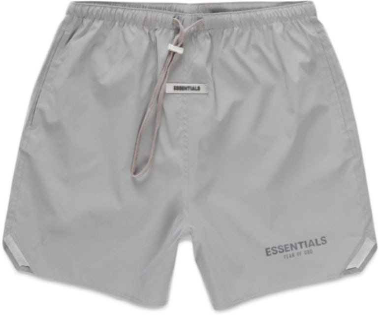 Fear of God Essentials Volley Shorts Silver Reflective - SS20 - US