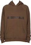 Fear of God Essentials Pullover Hoodie Applique Logo Taupe Men's - FW20 ...