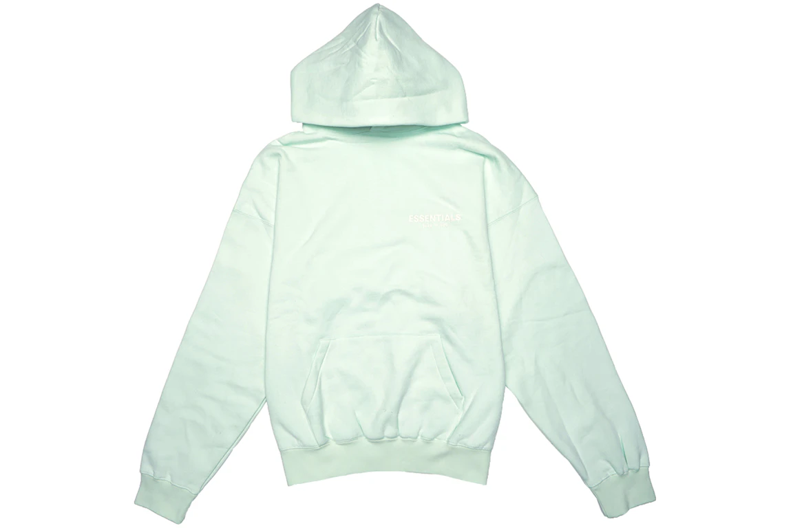 FEAR OF GOD Essentials Logo Pullover Hoodie Mint