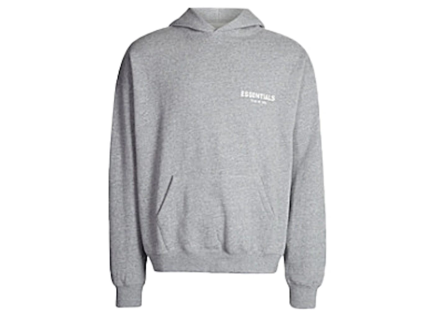 Fear of God Essentials Logo Pullover Hoodie (SS19) Grey Men's - SS19 - US