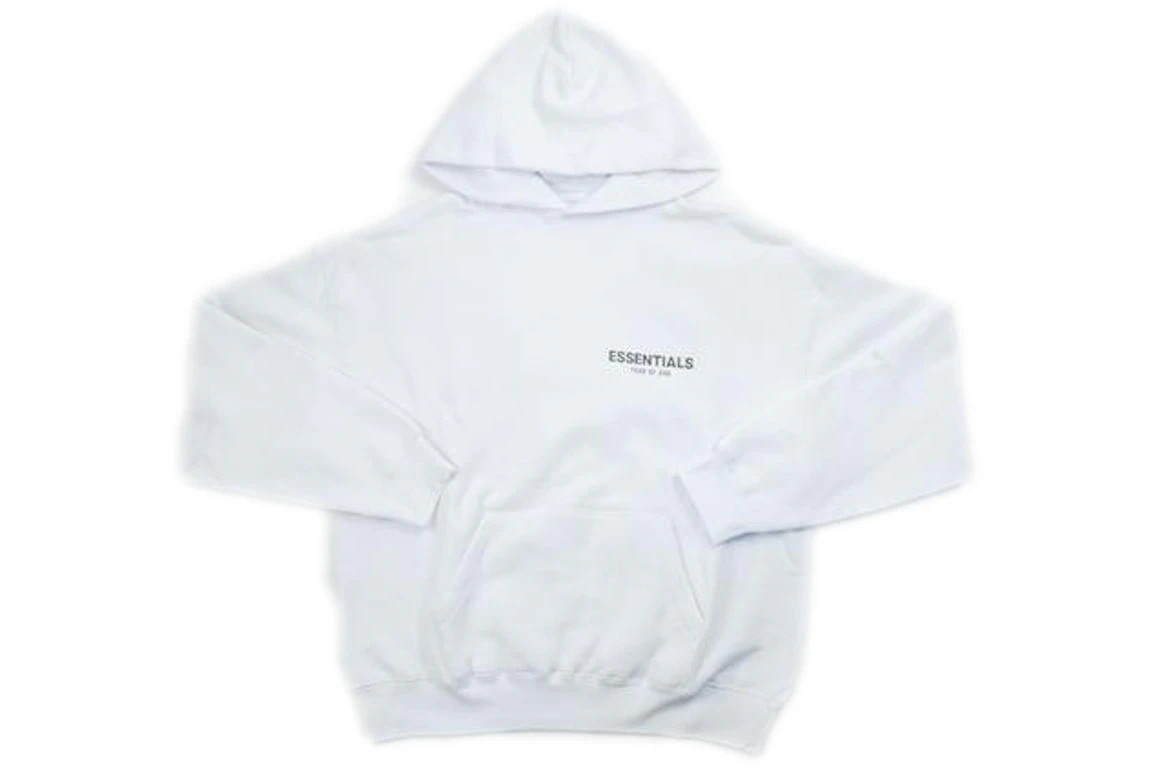 FEAR OF GOD Essentials Logo Pullover Hoodie (SS19) White