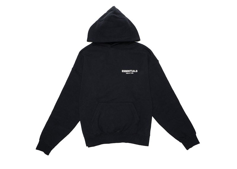 Fear of God Essentials Pullover Hoodie Black Men's - FOG ESSENTIALS - US