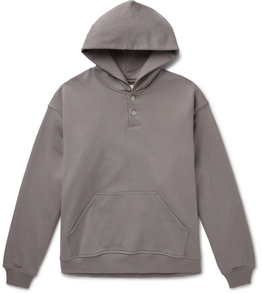 FEAR OF GOD Everyday Henley Hoodie Grey Men's - SIXTH COLLECTION - US