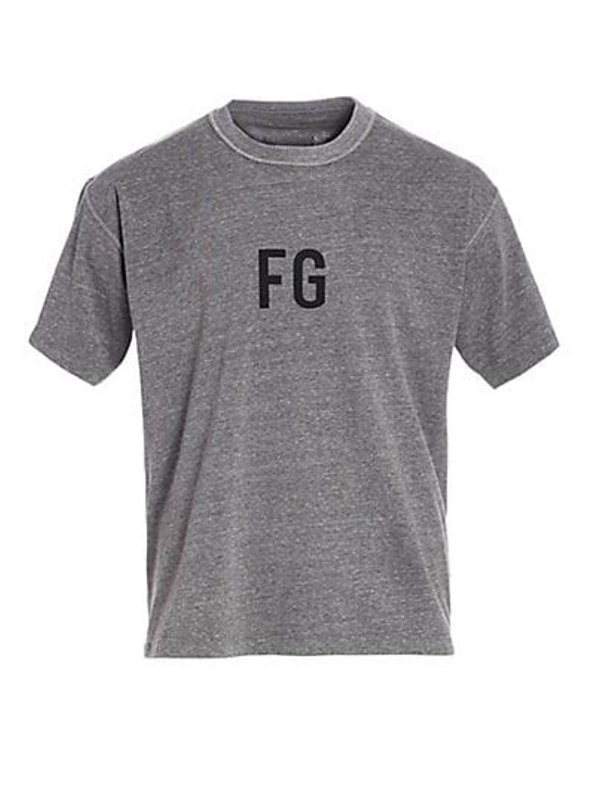 FEAR OF GOD FG' Logo T-shirt Grey/Black