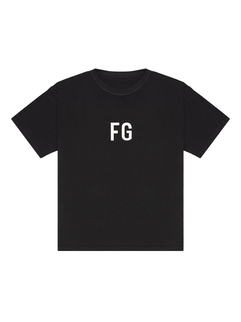 FEAR OF GOD FG Logo T-shirt Vintage Black - SIXTH COLLECTION - US