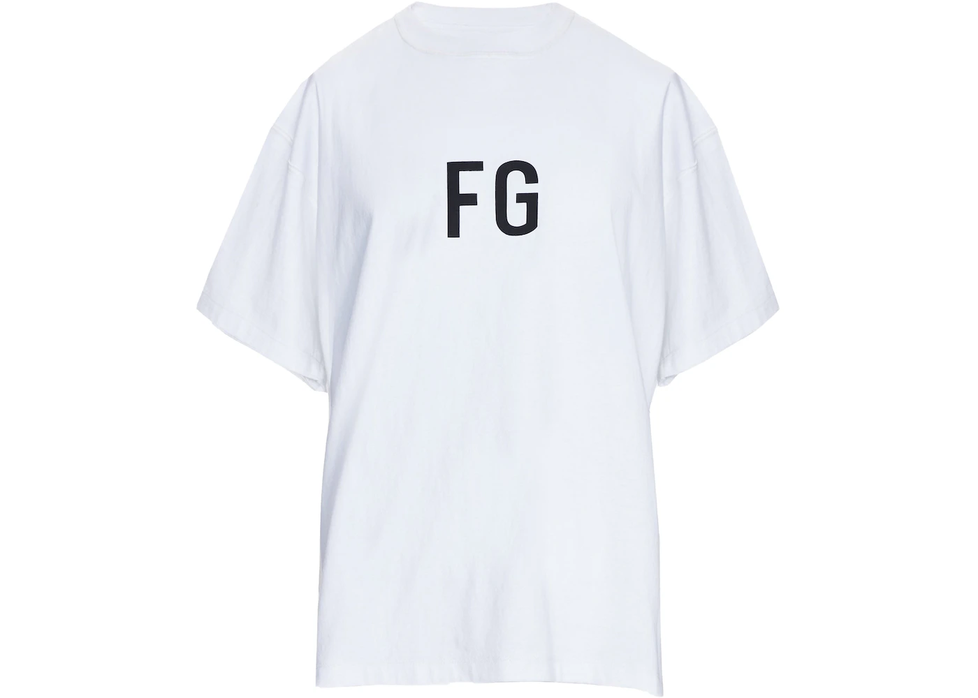 FEAR OF GOD FG' Logo T-shirt White/Black Men's - SIXTH COLLECTION - US