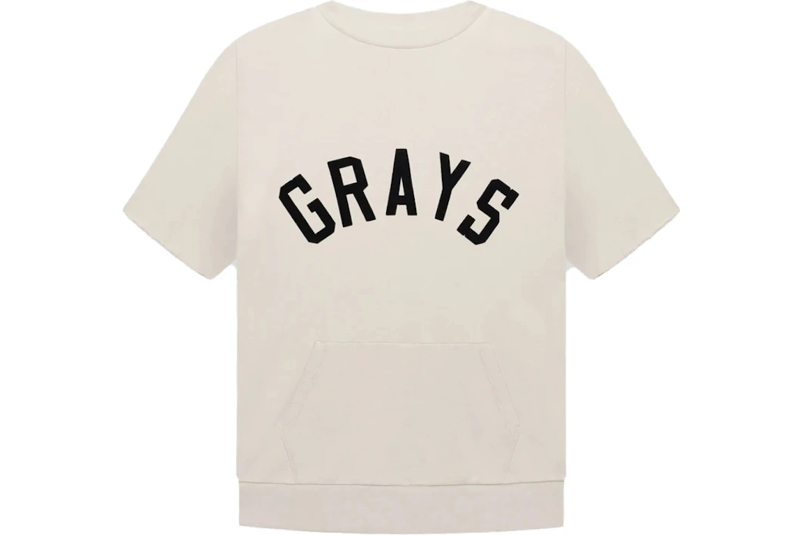 Fear of God Grays 3/4 Sleeve Sweatshirt Concrete White