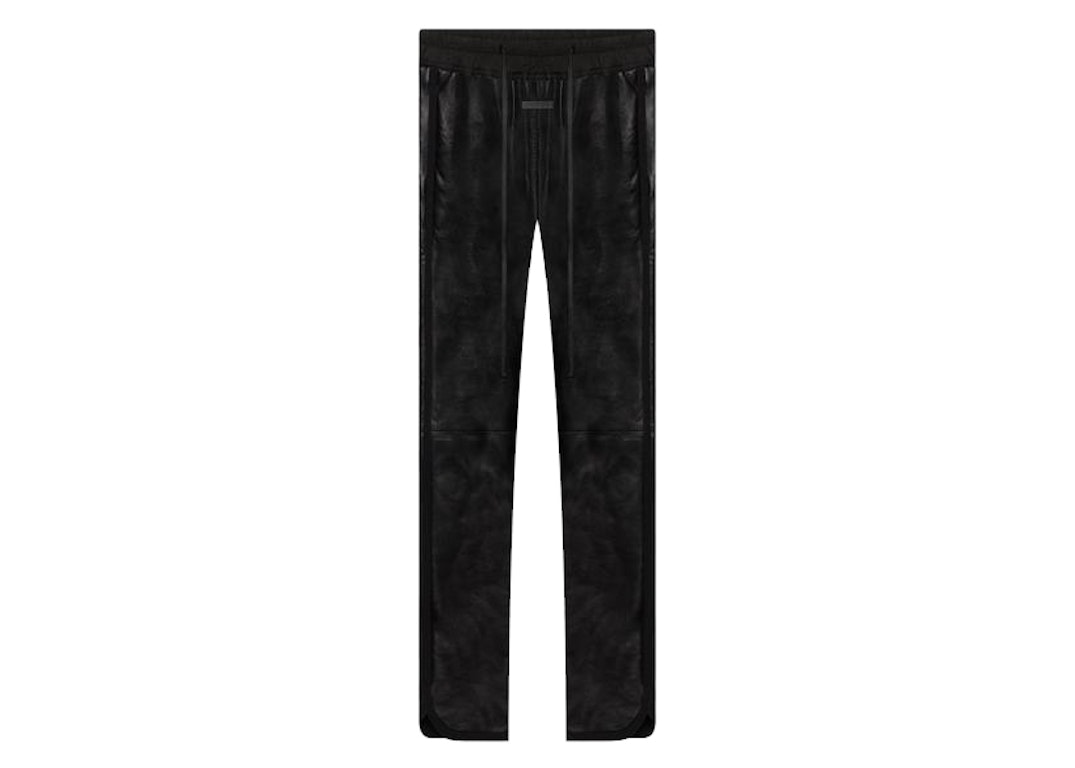 Pre-owned Fear Of God Leather Track Pant Black
